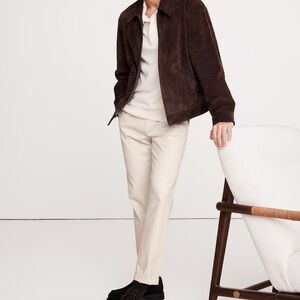 Men’s NWT Banana Republic Aiden Slim Fit RAPID MOVEMENT CHINO 35Wx36L Off white